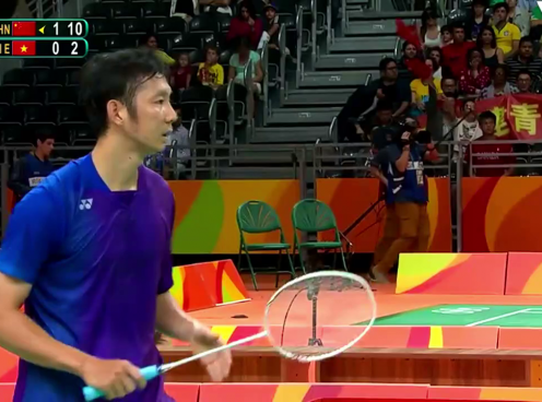 VIDEO: Tiến Minh thất bại trước Lin Dan ở Olympic Rio 2016