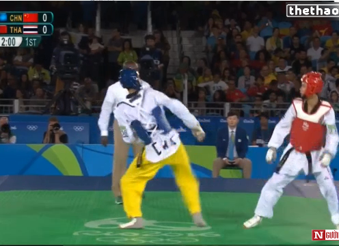 VIDEO: Thái Lan vs Trung Quốc (Chung kết Taekwondo 58kg nam)