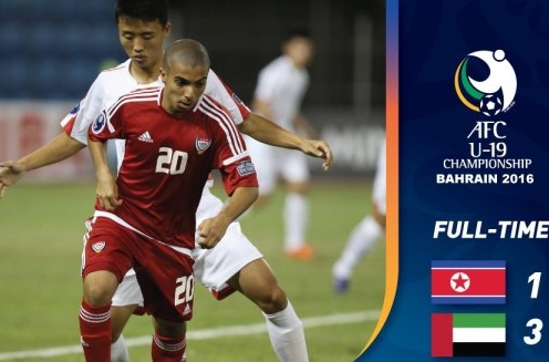VIDEO: Chiến thắng 'tiếc nuối' của U19 UAE trước U19 Triều Tiên