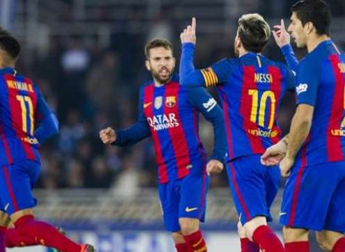 Video bàn thắng: Real Sociedad 1-1 Barcelona (Vòng 13 - La Liga)