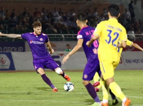 Vùi dập Nam Định, Sài Gòn nối dài mạch bất bại ở V-League