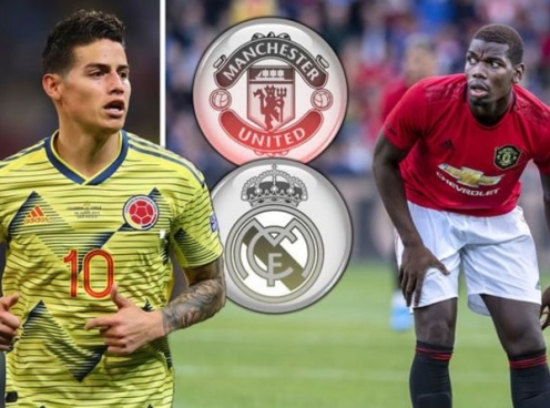 Chuyển nhượng MU ngày 6/8: James Rodriguez + nhiều tiền = Pogba?