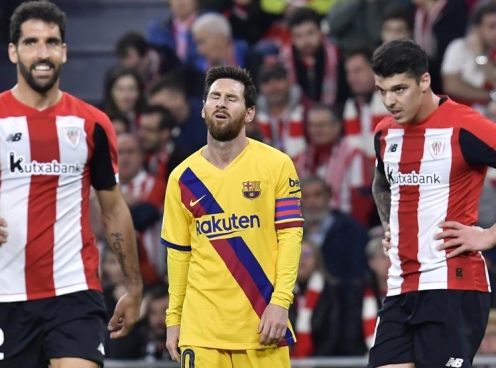 Nối gót Real, Barca thua đau đớn Bilbao