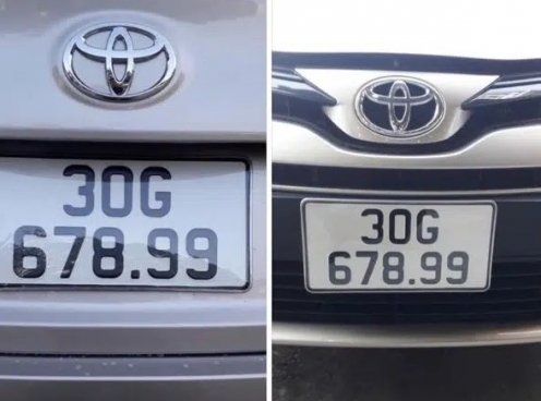 Bấm được biển số 'khủng', chủ xe Toyota Vios rao bán hơn 800 triệu đồng