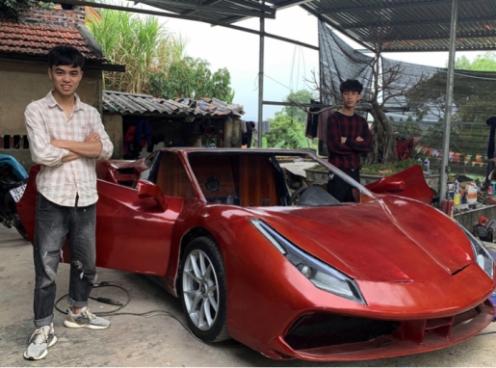 2K Quảng Ninh tự chế Ferrari 488 GTB “gây sốt” cộng đồng mạng