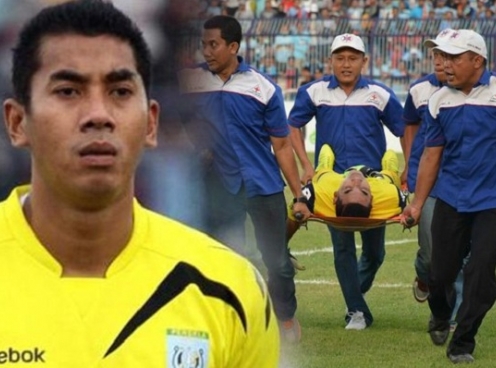 Thủ môn Indonesia chết vì va chạm giữa trận