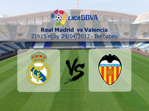 Link xem Real Madrid vs Valencia, 21h15 ngày 29/4: ĐH ra sân