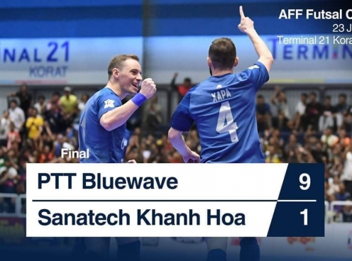 VIDEO: Đại diện Futsal Việt Nam bị người Thái hủy diệt với tỉ số 9-1