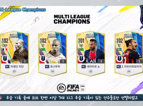 Fifa Online 4 ra mắt thẻ cầu thủ Multi-League Champions (MC)