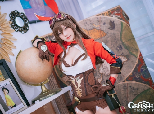 'Bỏng mắt' với bộ ảnh cosplay Amber trong Genshin Impact