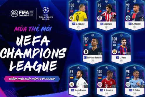 FIFA Online 4 ra mắt thẻ cầu thủ 20UCL