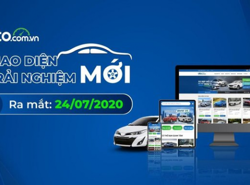 Giao diện mới “toanh” của trang mua bán xe hàng đầu Việt Nam – OTO.COM.VN