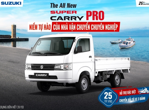 5 lý do khiến “Vua xe tải nhẹ' Super Carry Pro của Suzuki là sự lựa chọn hàng đầu của nhiều khách hàng