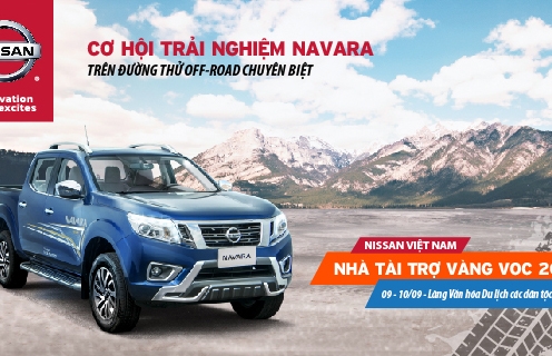 Nissan là nhà tài trợ Vàng lần thứ 3 liên tiếp của Giải đua xe ô tô địa hình Việt Nam 2017