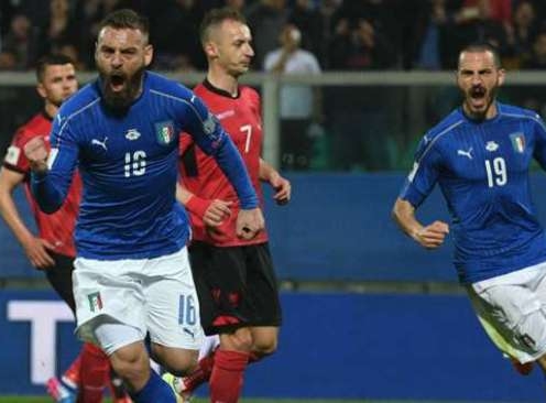Video bàn thắng: Italia 2-0 Albania (VL World Cup 2018)