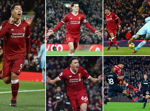 Highlights: Liverpool 5-0 Swansea (Vòng 20 - Ngoại hạng Anh)