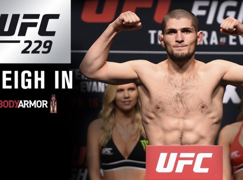 TRỰC TIẾP: Buổi cân thử UFC 229 : Conor McGregor vs Khabib Nurmagomedov