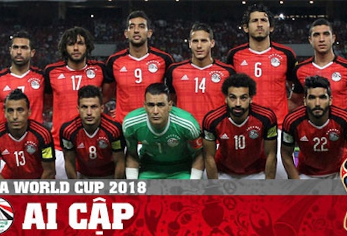 Đội tuyển Ai Cập chốt danh sách dự World Cup 2018