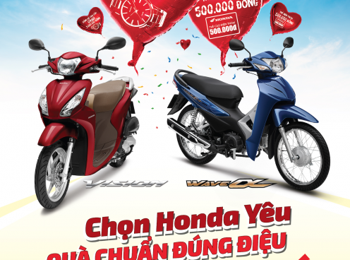 Honda Việt Nam ưu đãi hấp dẫn mùa tựu trường khi mua xe Wave Alpha 110cc & VISION