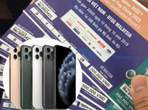 2 cặp vé chợ đen trận Việt Nam - Malaysia ngang giá chiếc iPhone 11