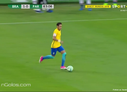 Màn solo ghi bàn đẳng cấp từ sân nhà của Neymar vs Paraguay