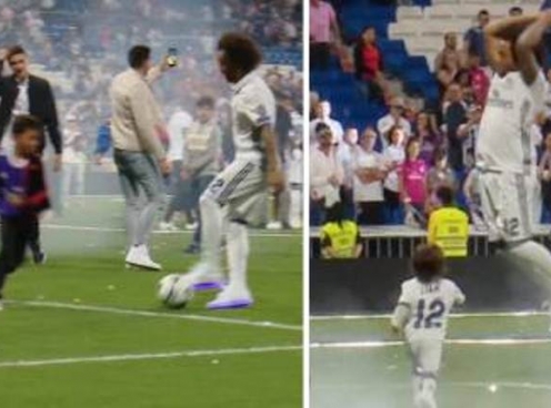 VIDEO: Xem Marcelo 'dạy' cho con trai Ronaldo 1 bài học