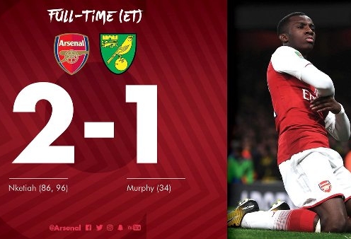 Highlights: Arsenal 2-1 Norwich (Vòng 4 League Cup)