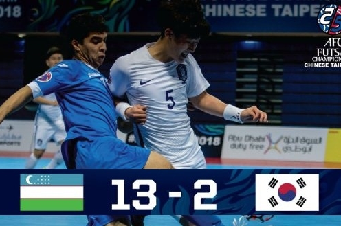 Video Futsal: Uzbekistan 13-2 Hàn Quốc