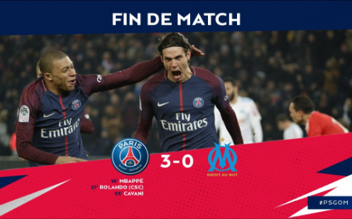 Highlights: PSG 3-0 Marseille (Vòng 27 Ligue 1)
