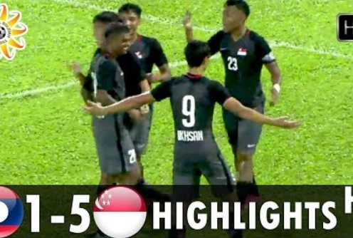 Highlights: U21 Lào 1-5 U21 Singapore (Giao hữu 2018)