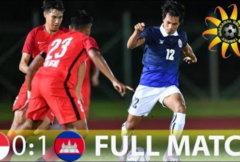 Highlights: U21 Singapore 0-1 U21 Campuchia (Giao hữu 2018)
