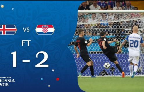Highlights: Iceland 1-2 Croatia (Bảng D World Cup 2018)