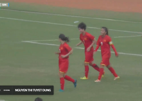 Highlights: Nữ Việt Nam 10-0 Nữ Singapore