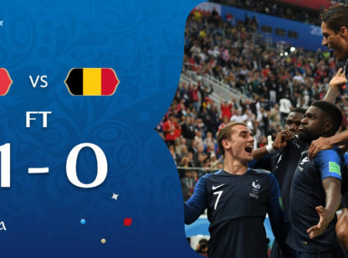 Highlights: Pháp 1-0 Bỉ (Bán kết World Cup 2018)