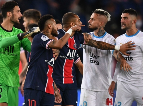 VIDEO: Neymar đấm đối thủ, 'mưa thẻ đỏ' trận PSG - Marseille