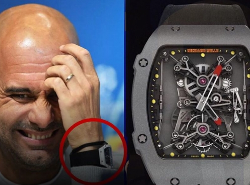 HLV trưởng Man City đeo đồng hồ siêu đắt trong buổi họp báo