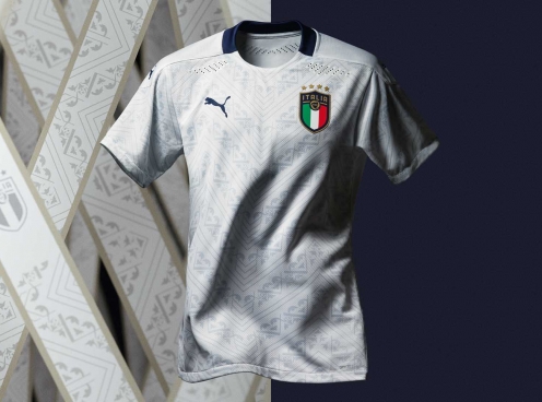 Đội tuyển Ý có áo đấu sân khách mới ấn tượng