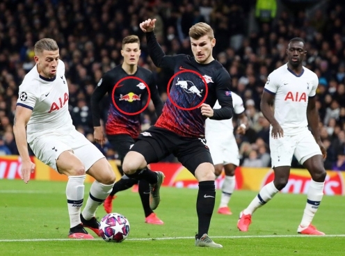 Cầu thủ Leipzig mặc sai đồng phục trong trận gặp Tottenham