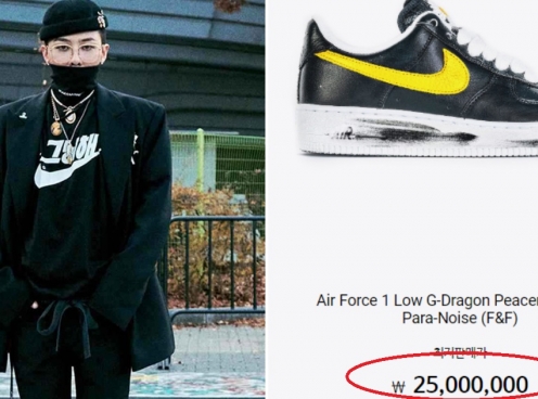 Giày hoa cúc của G-Dragon được rao bán gần 500 triệu