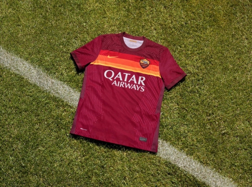 Nike ra mắt áo đấu AS Roma vinh danh sọc vàng - đỏ