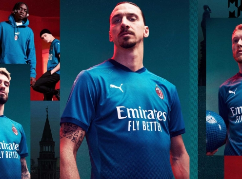 Puma tung thiết kế áo đấu thứ 3 của AC Milan mùa giải 20/21