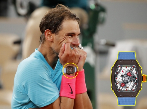 Rafael Nadal mang đồng hồ triệu đô vô địch Pháp mở rộng