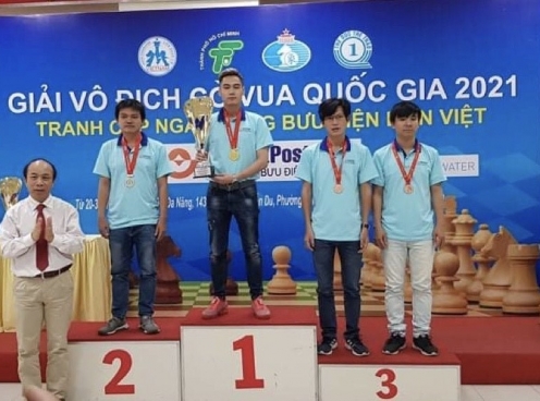 Kết thúc giải cờ vua VĐQG 2021: Tuấn Minh và Thảo Nguyên lập cú đúp