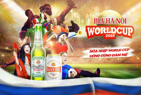 Bia Hà Nội đồng hành cùng Worldcup 2018 với chương trình khuyến mãi “ Khui Là Trúng”