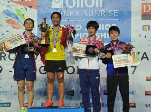 Indonesia vượt Trung Quốc dẫn đầu tại giải cầu lông trẻ VĐTG