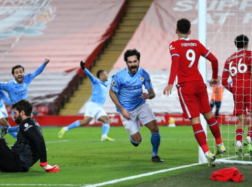 Kết quả Ngoại hạng Anh vòng 23: Man City hủy diệt Liverpool