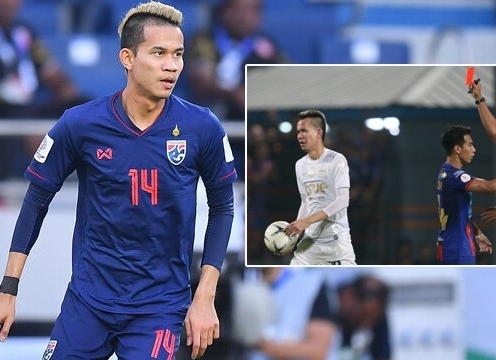 Sao Thái Lan đánh trọng tài tuyên bố rút khỏi đội tuyển