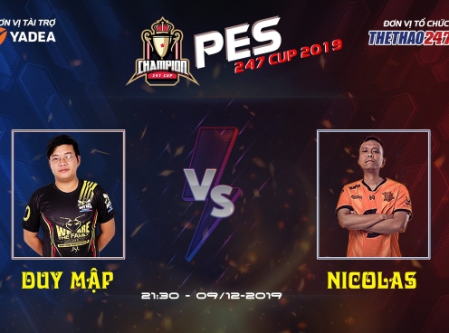 Duy Mập giành vé vào tứ kết PES 247 Cup