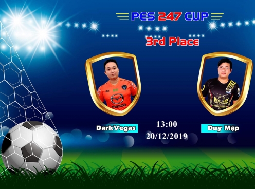 Duy Mập giành giải 3 giải PES 247 Cup