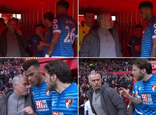 HLV Mourinho ‘dằn mặt’ cầu thủ đạp vào đầu Ibrahimovic